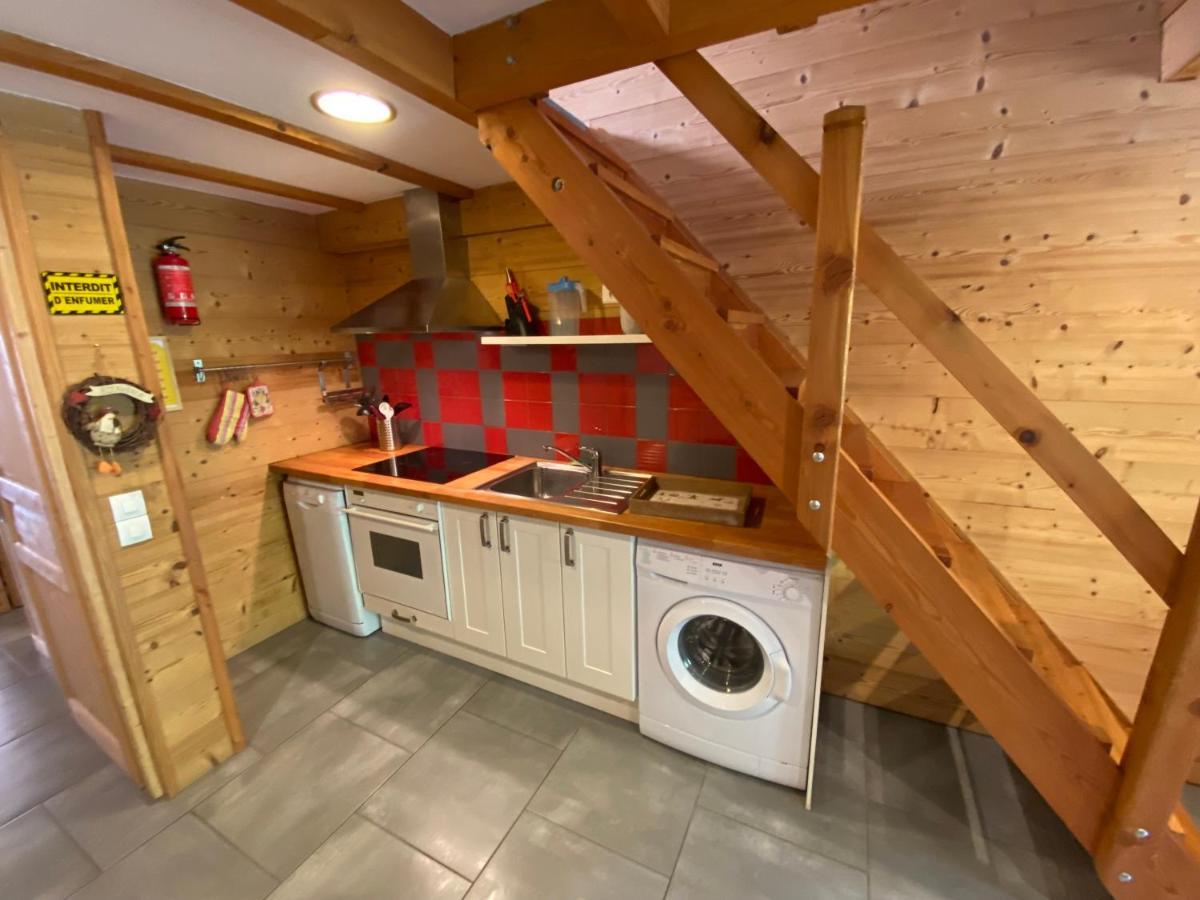 L Alpin Bel Appartement Avec Terrasse Dans Vieille Ferme De Montagne Renovee เลซอร์ ภายนอก รูปภาพ
