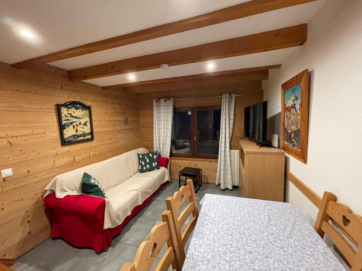 L Alpin Bel Appartement Avec Terrasse Dans Vieille Ferme De Montagne Renovee เลซอร์ ภายนอก รูปภาพ